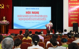 Phường Bồ Đề tổ chức hội nghị tuyên truyền về dự án đầu tư xây dựng trục cảnh quan Đại lộ Sông Hồng