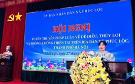 Hội nghị tuyên truyền pháp luật về đê điều, thủy lợi và phòng, chống thiên tai trên địa bàn xã Phúc Lộc