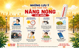 Những lưu ý khi thời tiết nắng nóng cực điểm