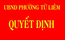 QUYẾT ĐỊNH  Cưỡng chế thu hồi đất ngày 26 tháng 5 năm 2026 của UBND phường Từ Liêm