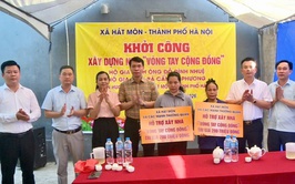 Khởi công xây dựng 02 Nhà “Vòng tay cộng đồng” tại thôn Hương Vĩnh xã Hát Môn