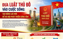 Đưa Luật Thủ đô vào cuộc sống: Tạo động lực mới để Hà Nội phát triển xứng tầm