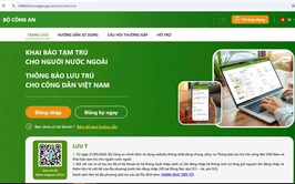 Triển khai thống nhất hệ thống phần mềm khai báo tạm trú, thông báo lưu trú