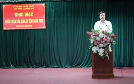 Quảng Oai khai mạc huấn luyện Dân quân cơ động năm 2026