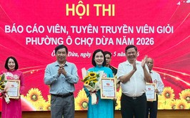 Phường Ô Chợ Dừa: 7 thí sinh tranh tài tại chung khảo Hội thi báo cáo viên