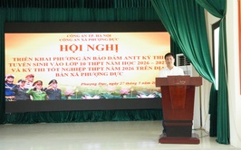 Công an xã Phượng Dực triển khai phương án bảo đảm ANTT các kỳ thi tuyển sinh lớp 10 và tốt nghiệp THPT