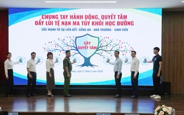 Công an phường Phú Lương phối hợp tổ chức hội nghị tuyên truyền, giáo dục pháp luật về phòng chống ma túy trong trường học 
