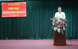 Quảng Oai khai mạc huấn luyện Dân quân cơ động năm 2026
