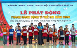 Phường Ngọc Hà phát động Tháng hành động vì trẻ em năm 2026
