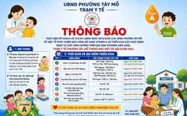 THÔNG BÁO Tổ chức Chiến dịch uống bổ sung vitamin A và triển khai các hoạt động Ngày Vi chất dinh dưỡng trên địa bàn phường Tây Mỗ năm 2026
