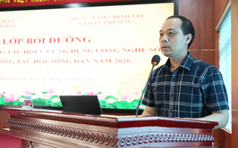 150 đại biểu xã Đan Phượng tham gia lớp tập huấn ứng dụng công nghệ số trong công tác Hội Nông dân.