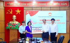 Phường Tây Hồ ủng hộ hơn 1,1 tỷ đồng cho Quỹ 