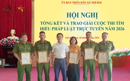 TRAO GIẢI CUỘC THI TÌM HIỂU PHÁP LUẬT TRỰC TUYẾN XÃ NỘI BÀI NĂM 2026