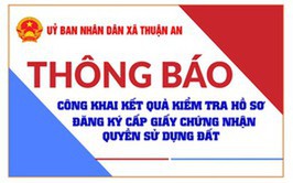 Kết quả kiểm tra hồ sơ đăng ký, cấp Giấy chứng nhận của bà Nguyễn Thị Hồng và ông Nguyễn Đình Thái 