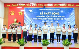 Tin truyền hình: Phú Nghĩa phát động Tháng hành động vì trẻ em năm 2026 và tuyên dương, khen thưởng học sinh giỏi tiêu biểu năm học 2025 - 2026