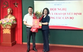 Phó Chủ tịch UBND xã Minh Châu được bổ nhiệm làm Giám đốc Trung tâm Lưu trữ lịch sử thành phố Hà Nội