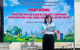 Hội LHPN phường: Phát động phong trào toàn dân chung tay giải quyết 5 điểm nghẽn
