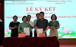 Đông Ngạc ký kết với Bệnh viên lão khoa Hà Nội tăng cường bảo vệ, chăm sóc sức khỏe Nhân dân