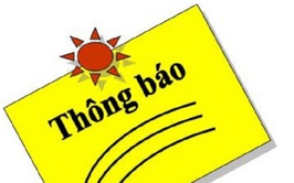 Thông báo về việc dọn dẹp, bàn giao mặt bằng 