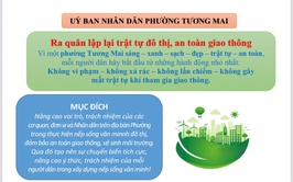 THƯ NGỎ CỦA UBND PHƯỜNG TƯƠNG MAI VỀ VIỆC RA QUÂN LẬP LẠI TRẬT TỰ ĐÔ THỊ, AN TOÀN GIAO THÔNG TRÊN ĐỊA BÀN PHƯỜNG