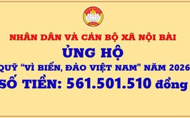 UB MTTQ VIỆT NAM XÃ NỘI BÀI THÔNG BÁO DỪNG TIẾP NHẬN ỦNG HỘ QUỸ “VÌ BIỂN ĐẢO VIỆT NAM” NĂM 2026