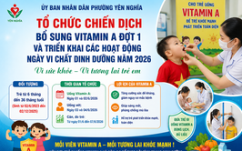 Vì sự phát triển toàn diện của trẻ em – Hãy đưa trẻ đi uống Vitamin A đúng thời gian quy định