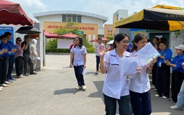 Xã Gia Lâm: Các thí sinh hoàn thành môn thi đầu tiên Kỳ thi tuyển sinh vào lớp 10 THPT năm học 2026-2027