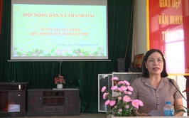 Hội Nông dân xã Thanh Oai tuyên truyền công tác giải phóng mặt bằng Dự án Khu đô thị thể thao Olympic tại thôn Cát Động
