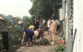 Phụ nữ thôn 1 Vĩnh Quỳnh tích cực tham gia vệ sinh môi trường, chỉnh trang cảnh quan