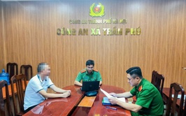 Công an xã Trần Phú xử phạt trường hợp đăng tải thông tin không đúng sự thật trên mạng xã hội
