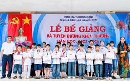 Trường Tiểu học Nguyễn Trãi Lễ bế giảng và tuyên dương, khen thưởng năm học 2025 - 2026