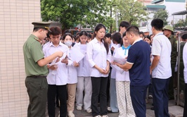 Công an xã Vân Đình bảo đảm an ninh, an toàn cho kỳ thi tuyển sinh vào lớp 10