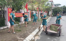 Lan tỏa “Chủ nhật xanh”: Cán bộ, chiến sĩ Ban CHQS xã Tam Hưng hành động vì môi trường