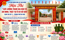 Tam Hưng sẵn sàng cho Hội thi lực lượng bảo vệ an ninh, trật tự cơ sở giỏi năm 2026 Cụm thi số 11