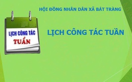 Lịch công tác của Thường trực HĐND xã tuần 19.2026 đến hết tuần 20.2026