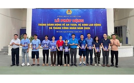 Công đoàn xã Mê Linh phát động Tháng hành động về an toàn, vệ sinh lao động và Tháng Công nhân năm 2026