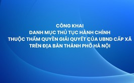 Hà Nội công khai danh mục 425 thủ tục hành chính thuộc thẩm quyền giải quyết của UBND cấp xã