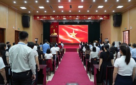 Thanh Oai tổ chức Lễ chào cờ tháng 5/2026, quán triệt nhiệm vụ trọng tâm