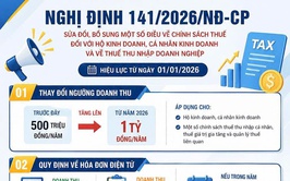 Những điểm mới nổi bật của Nghị định 141/2026/NĐ-CP về chính sách thuế
