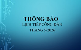 Thông báo lịch tiếp công dân tháng 5 của Đảng ủy - HĐND - UBND xã Sơn Đồng