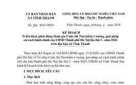 Vĩnh Thanh phát động Cuộc thi tìm kiếm ý tưởng, giải pháp cải cách hành chính năm 2026