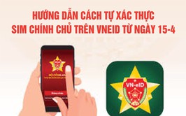 Hướng dẫn tự xác thực sim chính chủ trên VNeID từ ngày 15/4