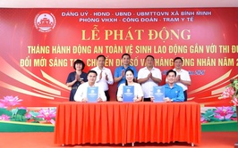 Xã Bình Minh phát động Tháng hành động về an toàn, vệ sinh lao động và tháng công nhân năm 2026
