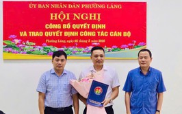 UBND PHƯỜNG LÁNG TỔ CHỨC HỘI CÔNG BỐ VÀ TRAO QUYẾT ĐỊNH BỔ NHIỆM PHÓ CHÁNH VĂN PHÒNG HĐND VÀ UBND PHƯỜNG     