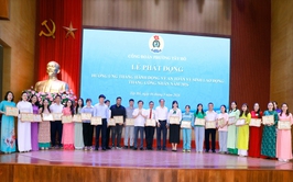 Phường Tây Hồ tổ chức lễ phát động hưởng ứng tháng hành động về an toàn, vệ sinh lao động và tháng công nhân năm 2026