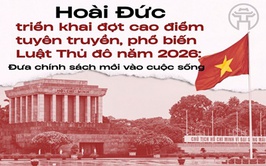 Xã Hoài Đức triển khai đợt cao điểm tuyên truyền, phổ biến Luật Thủ đô năm 2026: Đưa chính sách mới vào cuộc sống