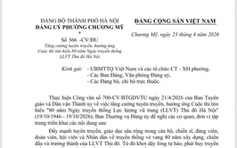Phường Chương Mỹ hưởng ứng Cuộc thi tìm hiểu 80 năm Ngày truyền thống LLVT Thủ đô Hà Nội