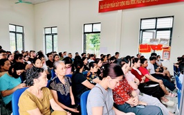 Hơn 250 hộ dân Nam Phù dự hội nghị công bố thu hồi đất phục vụ dự án đường vành đai  3,5
