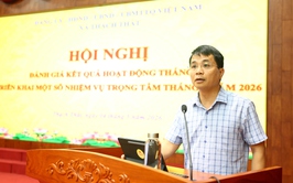 Thạch Thất: Chào cờ đầu tháng, đánh giá kết quả tháng 4 và triển khai nhiệm vụ trọng tâm tháng 5/2026
