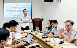 THƯỜNG TRỰC ĐẢNG ỦY PHƯỜNG LÀM VIỆC VỚI CẤP ỦY CHI BỘ, BAN GIÁM ĐỐC TRẠM Y TẾ PHƯỜNG LÁNG